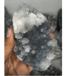 Lote de Geodas de Calcedonia Negra, Especímenes Minerales para Colección de Cristales y Decoración - Product Image 1