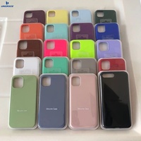 Coque personnalisée pour iPhone avec logo, style officiel original, coque en silicone liquide pour iPhone 12 Pro, coques arrière