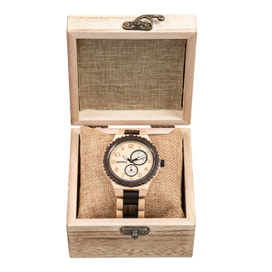 Scatola per orologi in legno fatta a mano in legno di Paulownia economico - Product Image 5