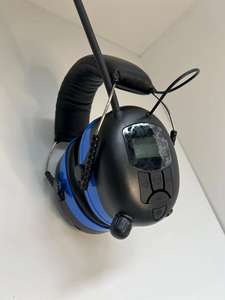 डिजिटल डिस्प्ले ब्लूटूथ शोर रद्द करने वाले हेडफ़ोन fm/dab रेडियो लॉन जो सुनवाई सुरक्षा साउंडप्रूफ इयरमफ - Product Image 4