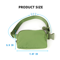 Sac banane en nylon pour femme 2025 – Sac de sport, de course, de randonnée, pour chien, à porter en bandoulière ou à la taille – Vente en gros