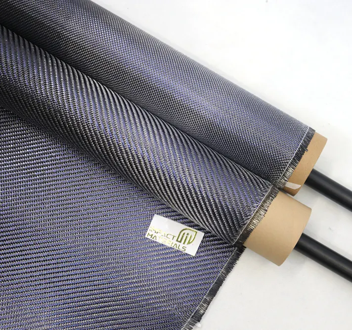Pano de fibra de carbono metálico 3k, fio de metal azul roxo ouro reflexivo tecido de prata 100 de largura compostos