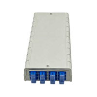 Boîtier de terminaison fibre optique 12 cœurs SC UPC en plastique ABS pour montage mural ou sur bureau FTTH