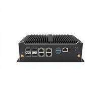 Mini PC Compacto para Computación de Borde, Intel Denverton C3958 de 16 Núcleos, 2x DDR4, 4x SFP+, 4x I226-V, LAN de 2.5G, Computadora Industrial sin Ventilador