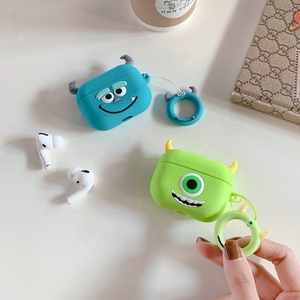 Cuffie in Silicone Della Copertura Per <span class=keywords><strong>Airpods</strong></span> pro Caso 3D Fumetto Sveglio Monsters Mike Sully Auricolare Per Il Caso di Aria 3 baccelli Orecchio casi di baccelli - Product Image 3