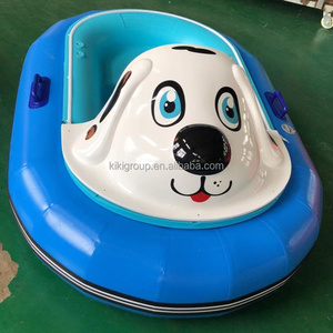 QIQU Bote Inflable para Niños y Padres con 3 Formas (Perro, Mariquita, Pato), Luces LED Musicales, Casco de PE, Collarín de PVC, <span class=keywords><strong>Motor</strong></span> Eléctrico de 12V, <span class=keywords><strong>2</strong></span> Pasajeros - Product Image 2