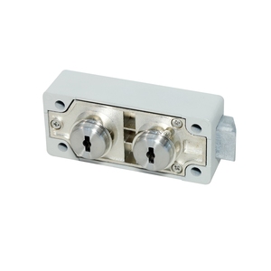 JZ-01 Safe Deposit <b>Box</b> Dual Brass Key <b>Lock</b> with UL Certificate with Master Key and Client Keys - Product Image 4