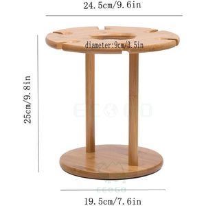 Multifunction Bamboo Wooden <b>Wine</b> <b>Rack</b> Portable <b>Wine</b> Bottle Holder and <b>Glass</b> Hanger Drying <b>Rack</b> Easy Assembly <b>Wine</b> Stand - Product Image 6