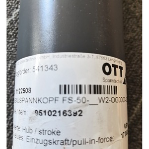 ดรอว์บาร์ Ott Spanntechnik รุ่น Fs-50 W2 Og0004t ระยะชัก 6.8 นิ้ว แรงดึง 17.0 กิโลนิวตัน - Product Image 1