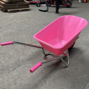 Китайская стальная оцинкованная садовая тачка 100 л, грузоподъемность 160 кг, с полимерным поддоном для садовых инструментов, OEM - Product Image 5