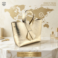 Sac à main de luxe en cuir PU motif croco, sac cadeau d'entreprise haut de gamme, sac fourre-tout à poignée ruban, solution GWP de gros pour boutiques
