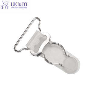 Boucle de jarretière transparente, clip métallique recouvert de nylon, attache de lingerie OEM - Product Image 5