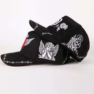 Gorra de Béisbol Unisex con Logotipo Personalizado, 5 Paneles, Estilo Deportivo Urbano, Visera Curva, Venta al por Mayor, 100% Poliéster, Gorra de Gamuza Negra 3D - Product Image 2