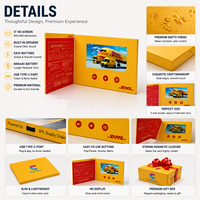 Tarjeta de Felicitación Premium con Pantalla LCD IPS de 5 Pulgadas, Resolución 800x480, Reproductor MP4/MP3 de Audio y Video para Bodas de Lujo