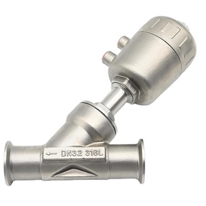 Válvula de Ángulo de Acero Inoxidable de 2 Vías de Instalación Rápida Personalizada para Medios Gaseosos con Estructura de Bola - Product Image 1