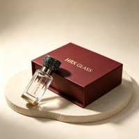Boîte d'emballage de luxe pour flacon de parfum avec logo personnalisé, boîte cadeau rigide à fermeture magnétique pour huile essentielle et parfum
