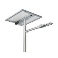 Ultra brillante Solar Led Bombilla Farola 80W Bronce Estiramiento Aluminio 4000K 5050 LED Farola Iluminación de carretera rural