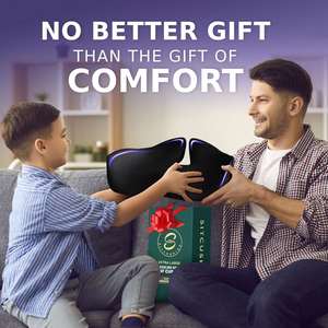 <b>Memory</b> Foam Car Seat Cushion for Back Pain Relief and Non-slip Pressure Relief Seat Cushion for Truck Driver Essentials - Product Image 6