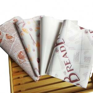 Papier d'emballage anti-graisse pour pizza et sushis, imprimé sur mesure pour hamburgers, pains, revêtement PE simple face pour emballage alimentaire - Product Image 6