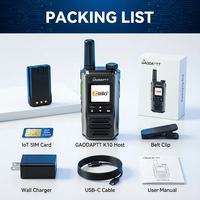 Talkie-walkie 4G GaodaPTT, fonction Push-to-Talk sur réseau cellulaire, couverture mondiale Zello, système Android, interphone pour appels de groupe, pour les entreprises