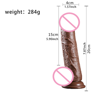 Juguetes Sexuales de Silicona de Alta Calidad con Forma de Pene Realista de 8 Pulgadas para Mujeres, Masturbación Vaginal - Product Image 3