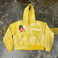 DiZNEW Sweat à capuche noir OEM Vente en gros de haute qualité Tie Dye Designer 420 Gsm Baggy Hoodie Hommes