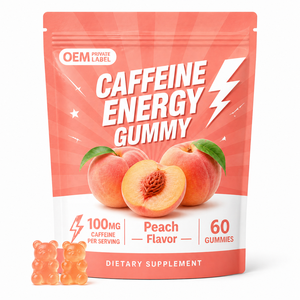Gummies Énergétiques OEM Focus Energy avec Caféine, Ashwagandha et Extrait de Thé Vert pour Stimuler la Concentration et l'Énergie - Product Image 6