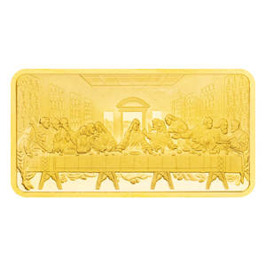 금바 예수 기독교 십자가의 역 소장 선물 기념 주화 계명 금도금 기념품 주화 - Product Image 4