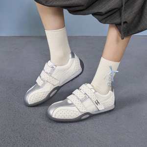 Baskets légères à pois avec velcro pour femme – Nouvelle collection automne 2026 – Chaussures plates décontractées polyvalentes - Product Image 3
