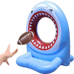 Inflatable Shark Pool Toy 71x66x89cm Water Football Game For Kids Swimming Pool Fun - Product Image 5