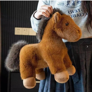 Caballo de Peluche Kawaii de 23/35 cm, Juguete de Peluche Suave y Peludo, Relleno de Algodón PP, Regalo para Niños, Suave y Acogedor - Product Image 6