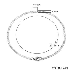 थोक कस्टम सर्वश्रेष्ठ विक्रेता के लिए 18K सोना मढ़वाया फ्लैट मरीना लिंक टखने कंगन महिलाओं पायल - Product Image 2
