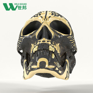Decoración de calaveras de resina para interiores, decoración de Halloween, duradera para adultos - Product Image 4
