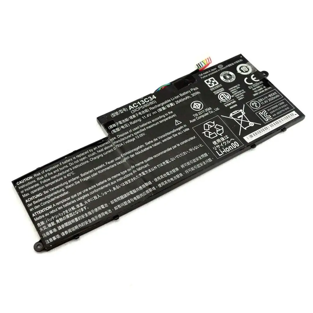 ACER ASPIRE 11.4 serisi 2640 için V5-122P V dizüstü pili MAH laptop batarya