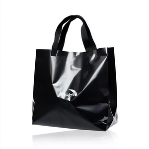 ถุงช้อปปิ้งพลาสติกสีขาวกราฟิกเต็มรูปแบบพิมพ์โลโก้ที่กำหนดเองเป็นมิตรกับสิ่งแวดล้อมดีไซน์รีไซเคิลขนาดใหญ่ - Product Image 1