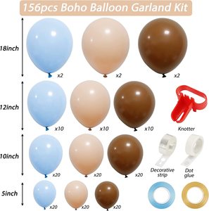 <span class=keywords><strong>Kit</strong></span> d'arche de guirlande de ballons marron café bleu, ours en peluche, pour baby shower, révélation de sexe et décoration de fête d'anniversaire, fournisseur depuis 11 ans - Product Image 6