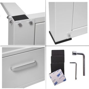 Pedestal Ajustable para Secadora, Se Adapta a Cualquier Base de Lavadora con Cajón Integrado - Product Image 3