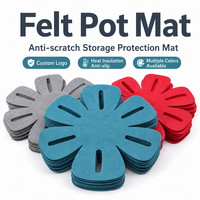 Sous-plat en feutre personnalisé, non tissé, isolant thermique, protection pour casseroles, forme irrégulière, protège-plat de table