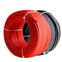 Cable Solar Fotovoltaico XLPE PV1-F DC de un Solo Núcleo y Doble Núcleo, 2.5mm2, 4mm2, 6mm2, 10mm2, 10AWG, 12AWG, 14AWG, con Certificación CE TUV, Precio por Metro
