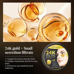 KORMESIC Masque Contour des Yeux Hydratant et Réparateur à l'Acide Hyaluronique 80g, Patch Anti-rides à l'Or 24K et à la Bave d'Escargot, Vente en Gros Personnalisée - Product Image 2