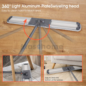 Masthome-Herramientas de limpieza de suelo, mopa plana comercial, 360, a prueba de polvo, Industrial, para traje - Product Image 3