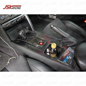PEAU DE CONSOLE CENTRALE INTÉRIEURS EN FIBRE DE CARBONE et COUVERCLE D'ENGRENAGE pour NISSAN R35 GTR CBA DBA 2008-2016 - Product Image 3
