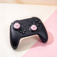 Sarung Joystick Silikon Ramah Kulit Anti Selip Sentuhan Nyaman untuk Pengontrol Konsol Game Genggam Tutup Pegangan Ibu Jari
