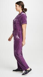De moda de manga larga de terciopelo con cuello en V elástico casual <span class=keywords><strong>mujer</strong></span> mono - Product Image 5