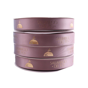 2025 nuovo Logo personalizzato serigrafia stampata in oro che timbra nastri personalizzati di marca <span class=keywords><strong>nastro</strong></span> in poliestere - Product Image 1