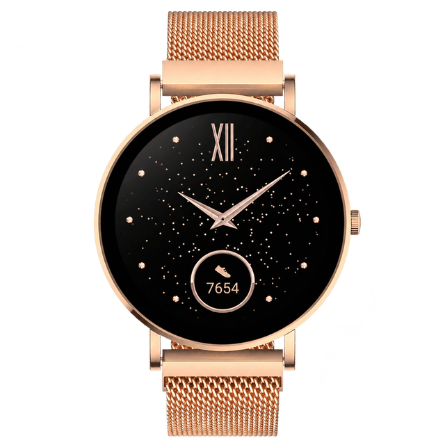 Premium Mini Smartwatch for Women AMOLED Display Dual Bluetooth Call, Blood Oxygen & Heart Rate Monitor