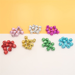 Campanas Cruzadas de 8mm, 15mm y 25mm, Colores Variados, Suministros de Metal para Manualidades, para Hacer Joyería, Decoraciones Navideñas - Product Image 3