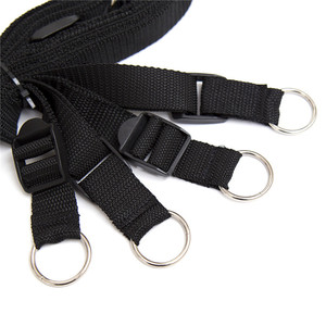 긴 가죽 벨트 BDSM 섹스 침대 속박 성인 커플 유혹 장난감 손과 다리 SM 커프스 섹스 토이 - Product Image 6