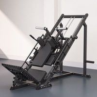 Mesin Latihan Olahraga Kelas Komersial, Baja, Split Leg Press, Pedal Kaki Fungsi Ganda, Tablet Loading Machine, Squat 45 Derajat, Aman