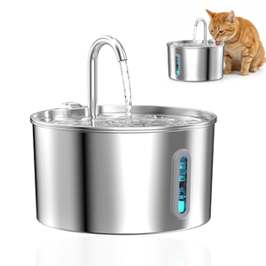 Bouteille d'eau sans fil 4L 5000mAh en acier inoxydable 304220 °   Filtre à quatre couches à induction radar ultra silencieux pour animaux de compagnie - Product Image 1